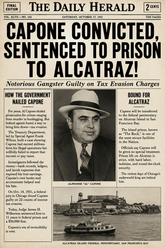 Capone convicted sentenced - al,